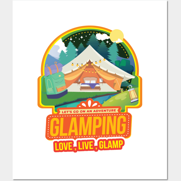 GLAMPING LOVER Wall Art by HAIFAHARIS